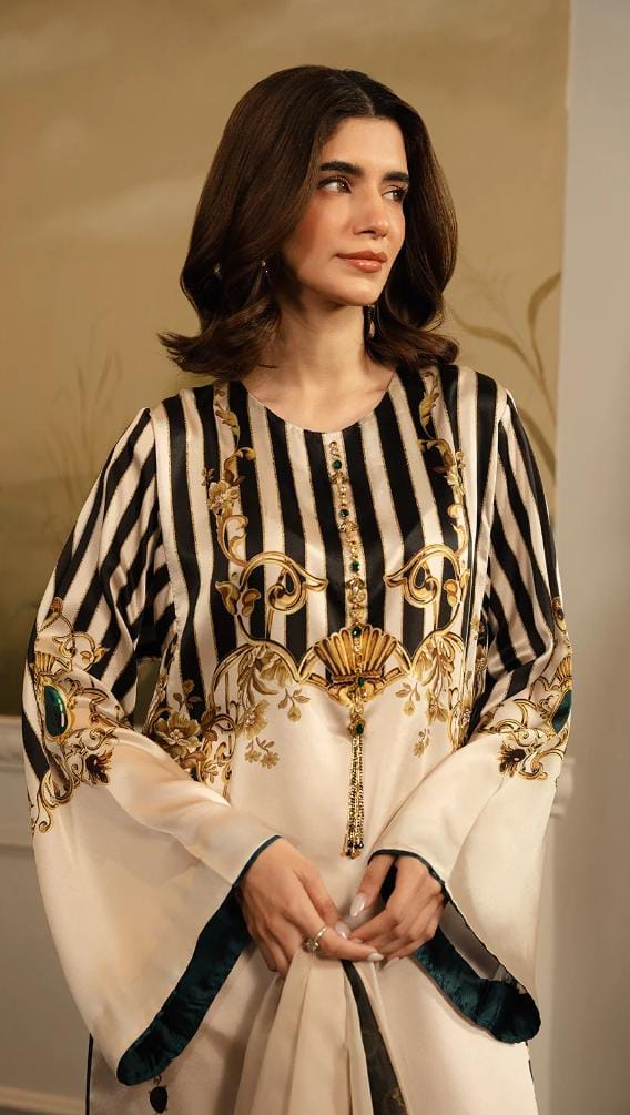 Ivory Royal Printed long Set 1