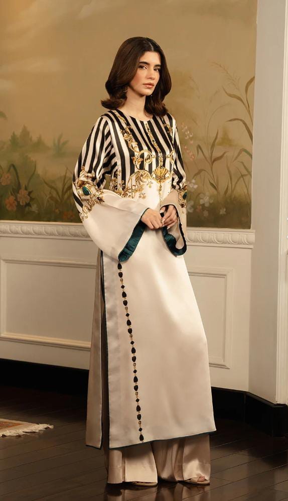 Ivory Royal Printed long Set 2