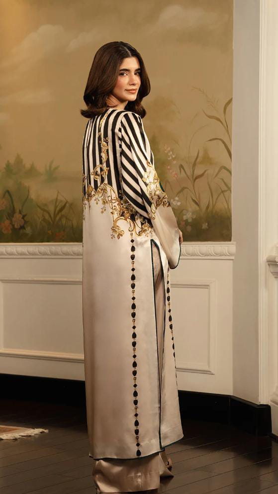Ivory Royal Printed long Set 3